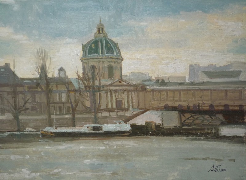 Paris - La Seine et  l'Acadmie franaise