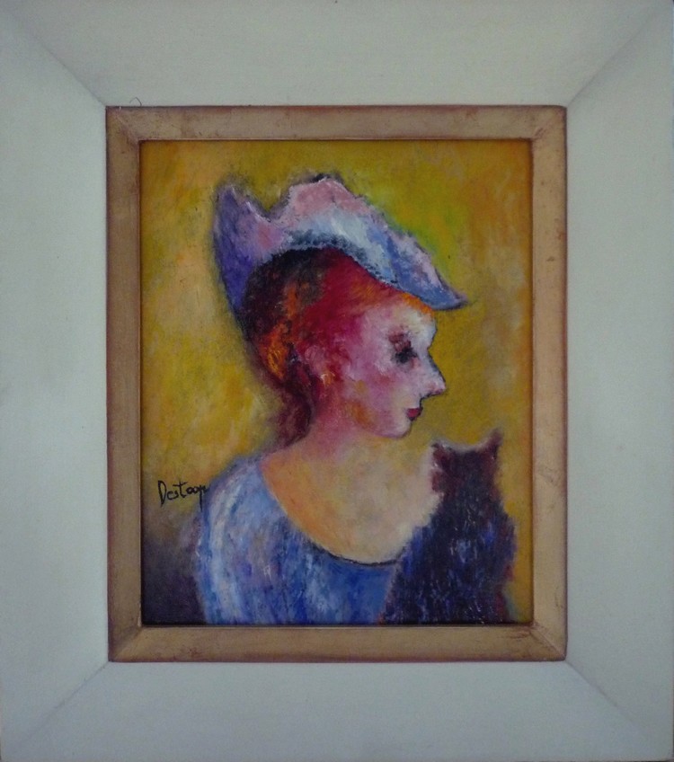 Femme au chapeau [au chat-peau]