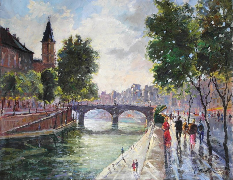 Paris - La Seine - Quai des Grands Augustins