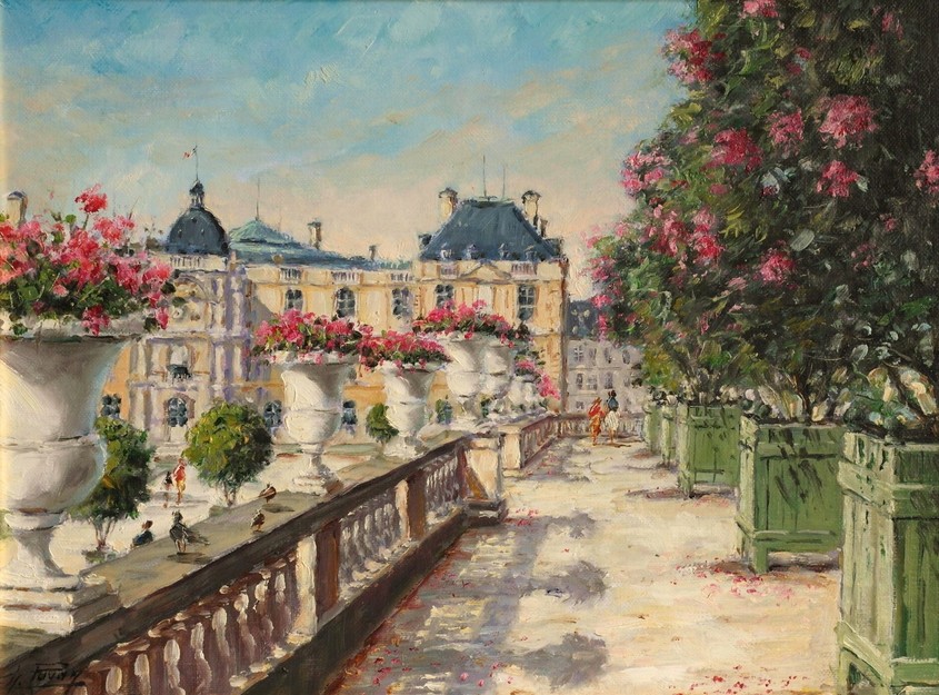 Paris - Lauriers en fleurs au Jardin du Luxembourg