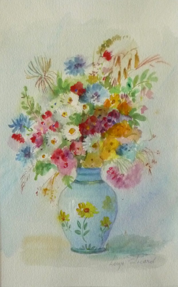 Louise PICARD - Fleurs dans un vase