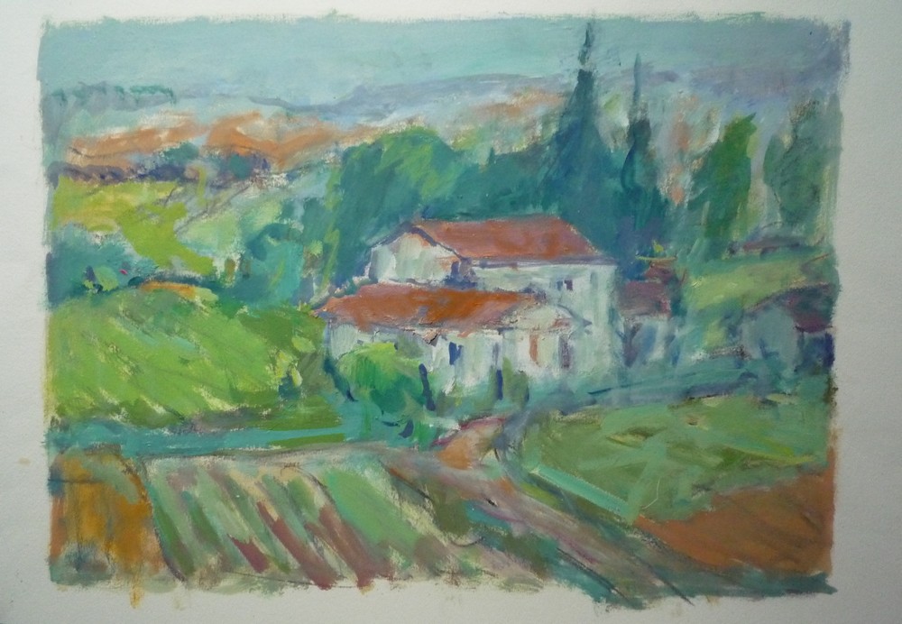 Paysage de Provence - Une bastide