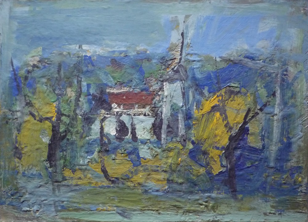 Paysage  l'glise