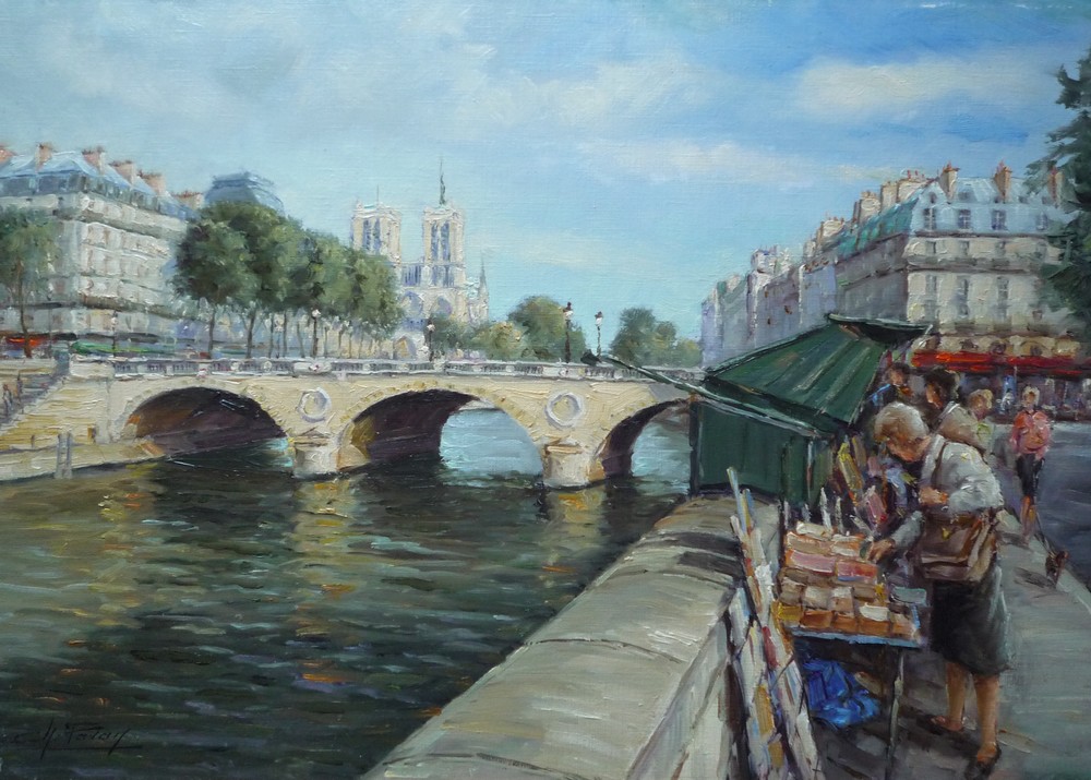 Paris - Notre-Dame, la Seine et les bouquinistes