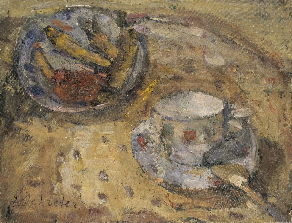 Nature morte  la tasse de caf