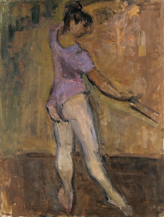 Danseuse classique  la barre