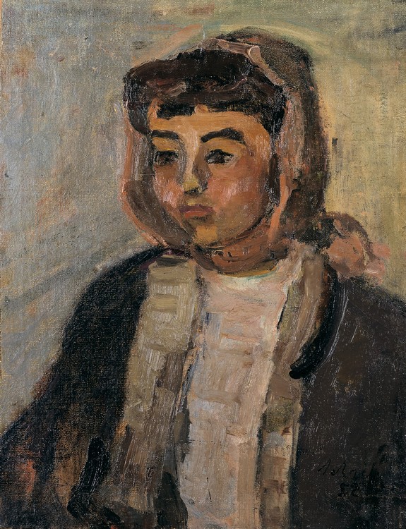 Jeune fille au foulard