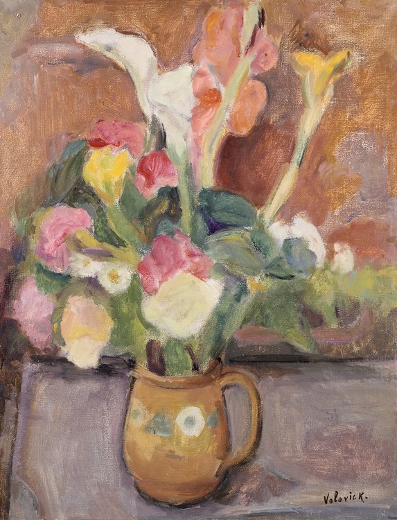 Bouquet de glaeuls et d'arums