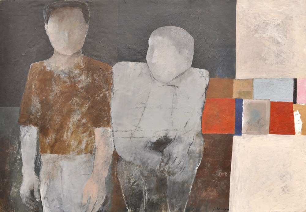 Deux hommes en gris