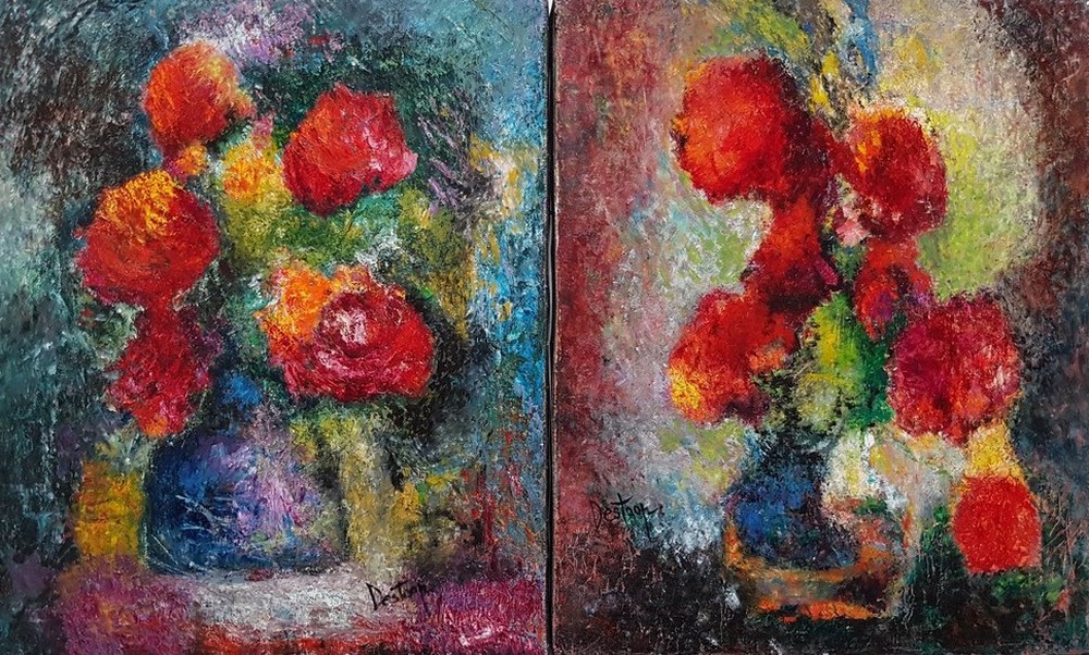 Ensemble de deux bouquets de fleurs #1 et #2