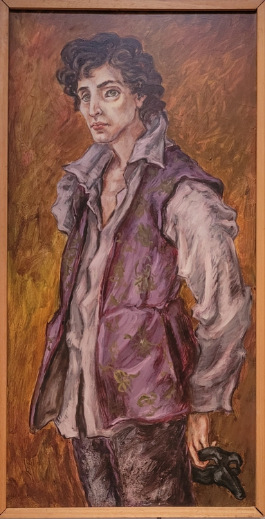 Homme au pourpoint mauve