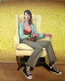 Femme au fauteuil jaune