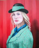 Femme au chapeau melon
