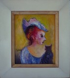 Femme au chapeau [au chat-peau]