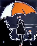 Elle au parapluie