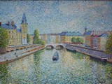 Vue de Paris, la Seine et le Quai des Orf�vres