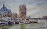 Paris, le quai Conti et l'Acad�mie Fran�aise