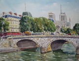 Paris, Notre-Dame et le pont Saint-Michel