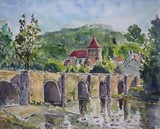 Paysage de la Creuse, le pont du Moutier d'Ahun
