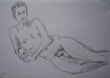 Nu masculin allong #3 [Olivier]