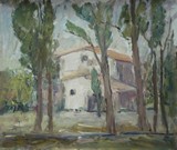 Bastide  travers les arbres