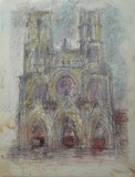 Vue de Paris - La cathdrale Notre-Dame