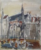 Paysage de Normandie - Vue de Honfleur