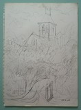 L'glise derrire les arbres #4