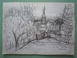 Paysage  l'glise