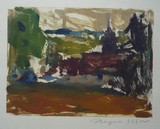 Le village #2 | Estampe signe [monotype]