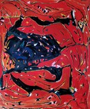 Composition en rouge 