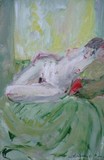 Nu au drap vert